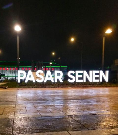 Bikin Huruf Timbul Jakarta Timur pasar senen